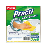 Салфетка губчатая Paclan 18х18см, 2шт/уп, ассорти