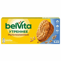 Печенье Belvita Утреннее мультизлаковое, 225г