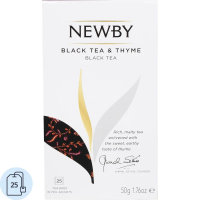 Чай Newby Thyme (Чабрец), черный, 25 пакетиков