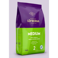 Кофе в зернах Lofbergs Medium Roast, арабика 100%, 1кг