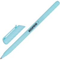 Шариковая ручка Kores Pastel K0R-M синяя, 0.5мм, корпус ассорти