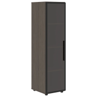 Шкаф со стеклянной дверью VMCS 40.2(L) Дуб Сильвер 400х430х1517 VELION