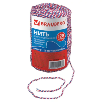 Нить прошивная Brauberg 120м, триколор, сменный блок