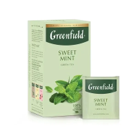 Чай Greenfield Sweet Mint (Свит Минт) зеленый, 20 пакетиков