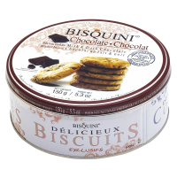 Печенье Bisquini с кусочками молочного и темного шоколада, 150г
