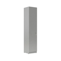 Шкаф-колонка высокий Skyland Simple SR-5U.1, левый, серый, 386х375х1815мм, с глухой дверью