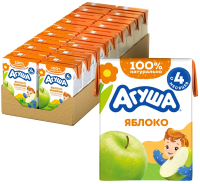 Сок детский Агуша Яблоко с 4 месяцев, 200мл x 18 шт