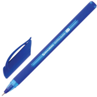 Шариковая ручка Brauberg Extra Glide Soft Blue синяя, 0.35мм, синий корпус, одноразовая