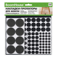 Накладки-протекторы для мебели самоклеящиеся, НАБОР 125 предметов, BOOMHOUSE (БУМХАУС), 701833