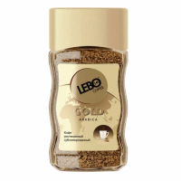 Кофе растворимый Lebo Gold, 100г, стекло, сублимированный