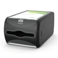 Диспенсер для салфеток Tellus (tork) Interfold N4 272511, настольный, черный