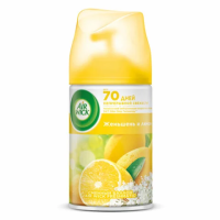Сменный баллон для освежителя воздуха Air Wick Freshmatic лимон и женьшень, 250мл