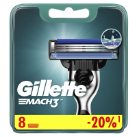 Кассета для бритвенного станка Gillette Mach3, 8шт