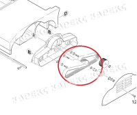 Ремень привода щеток BR 530 Karcher, 6.348-376