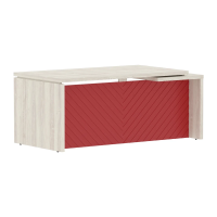 Стол руководителя TLCT 189(L) Сосна Эдмонт Z/Красный 1800х900х750 TORR LUX