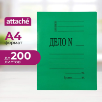 Скоросшиватель картон мел  360 г/м.,зелёный