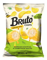 Чипсы Bruto вареная кукуруза и сливочное масло, 100г