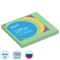 Стикеры Attache Bright colours салатовый, 76х76мм, 100 листов