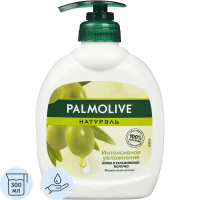 Жидкое мыло с дозатором Palmolive Натурэль олива и увлажняющее молочко, 300мл