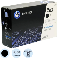 Картридж лазерный Hp 26X CF226X, черный