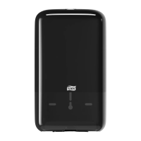 Диспенсер для туалетной бумаги листовой Tellus (tork) Elevation T3, 556008, черный