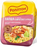 Лапша быстрого приготовления Роллтон яичная камчатский краб, 90г
