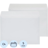 Конверт белый C4 стрип 229х324 90г Attache Economy 80 гр 50шт/уп 5уп/кор