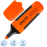 Текстовыделитель Attache Neon Dash оранжевый, 1-5мм