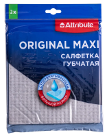 Салфетка Attribute Original Maxi губчатая 2шт, 18 x 20см