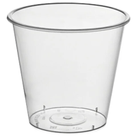 Стакан одноразовый 300 мл, пластиковый прозрачный, Bubble Cup, СВЕРХПЛОТНЫЙ, ВЗЛП, 1023ГП
