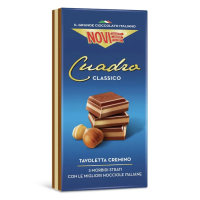 Шоколад Novi Cuadro Classico молочный ореховая начинка, 110г