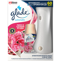 Автоматический освежитель воздуха Glade Automatic Пион и сочные ягоды основной блок, 269мл