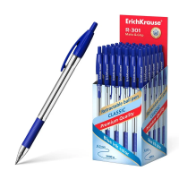 Ручка шариковая автоматическая ErichKrause R-301 Classic Matic&Grip 1.0, синяя
