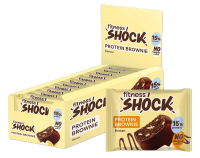 Пирожное протеиновое Fitness Shock Брауни банан, 50г x 12 шт