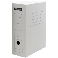 Архивный короб Officespace белый, А4, 100мм, A-GBL100C_1776