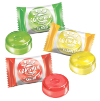 Карамель Kdv Солярики ассорти яблоко, вишня и ананас, 1кг