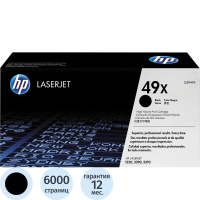 Картридж лазерный Hp Q5949X, черный