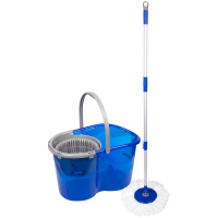 Комплект для уборки пола Officeclean Professional 5л, ведро с отжимом, швабра, 2 насадки