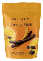 Палочки Patislove апельсиновые в темном шоколаде, 80г