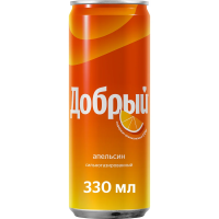 Напиток Добрый Апельсин газированный, 330мл