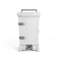 Контейнер OpenUp (45x45 Л) с педалью TTS,  дверью,  жёлтой крышкой,  полипроп. 90Л, 00005763
