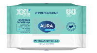 Полотенца влажные Aura Family универсальные гипоаллергенные, 60шт