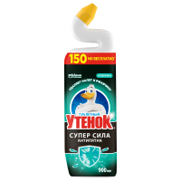 Средство для унитаза Туалетный Утенок Суперсила антипятна, 900мл