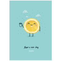 Записная книжка А5 64л. BG 'Fresh day', матовая ламинация, блок-еженедельник