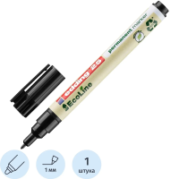 Маркер перманентный Edding 25/1 EcoLine черный, 1мм, круглый накончник