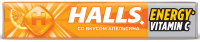 Карамель леденцовая Halls с витамином С и вкусом апельсина, 25г