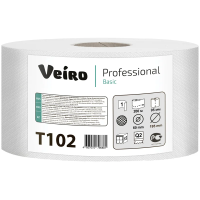 Туалетная бумага Veiro Professional Basic 1 слой, 200м, белая, T102