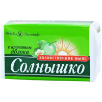 Мыло хозяйственное Солнышко яблоко, 140г