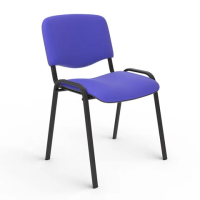 Стул посетителя Furniture Изо ткань, синяя, на ножках