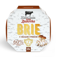 Сыр бри Whitecheese from Zhukovka с белыми грибами 60%, 125г